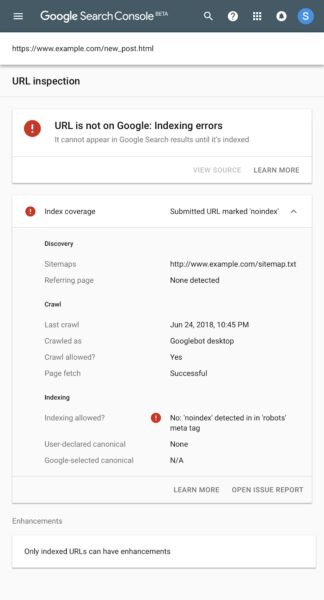 google-url-inspection-tool-errors